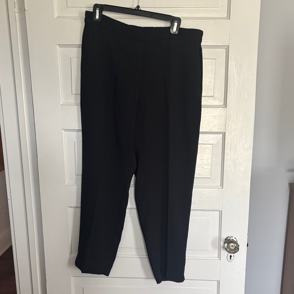 J. Crew Elastic Waist “The Jamie” Black Trousers